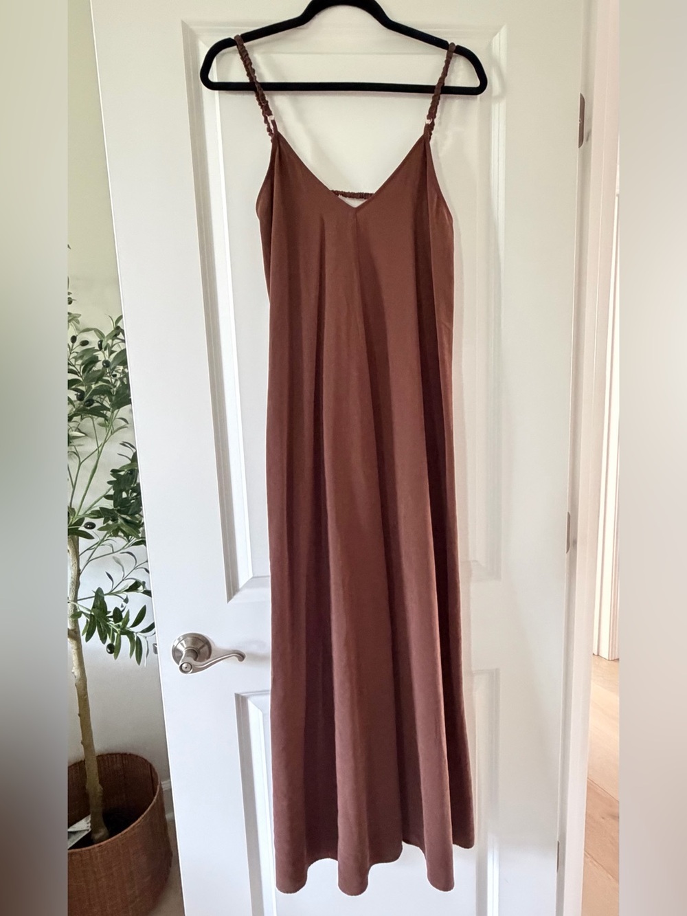 Zara Brown Maxi Dress Size XS Like New